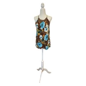 AB Studio Halter Top with Beaded Neckline - Size “M”